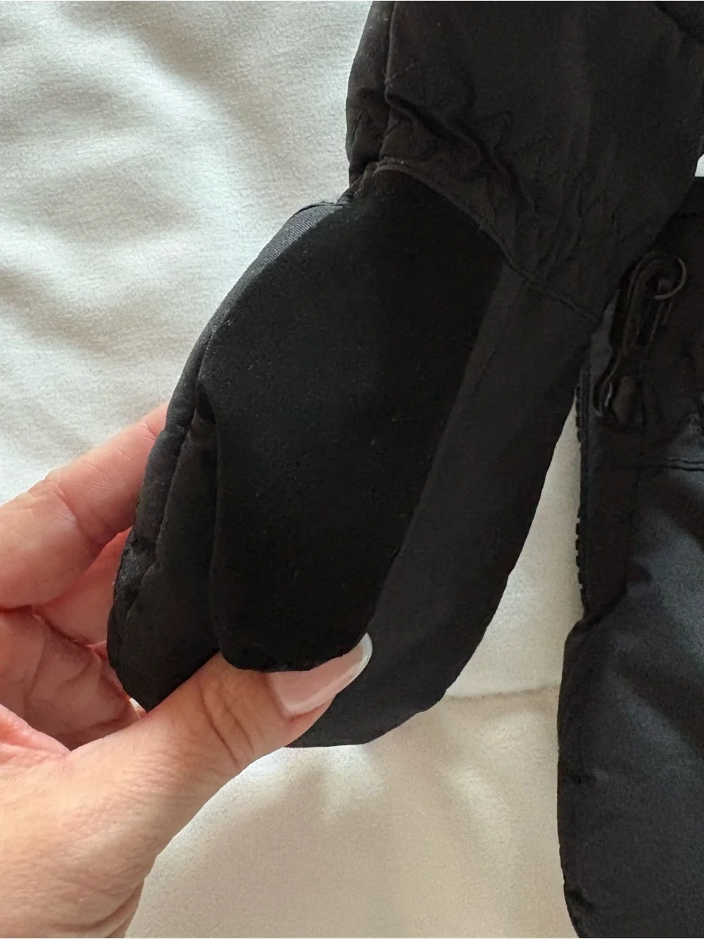 Columbia Kids Black Quilted Waterproof Ski Mittens
